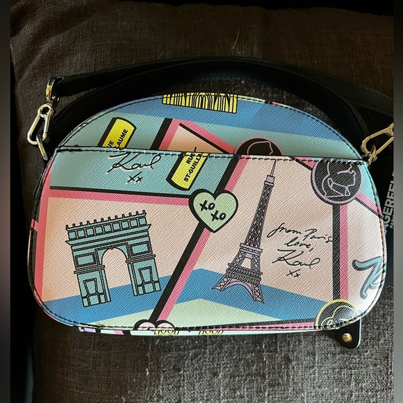 Karl Langerfeld Cross body bag with removalable strap - Picture 2 of 7